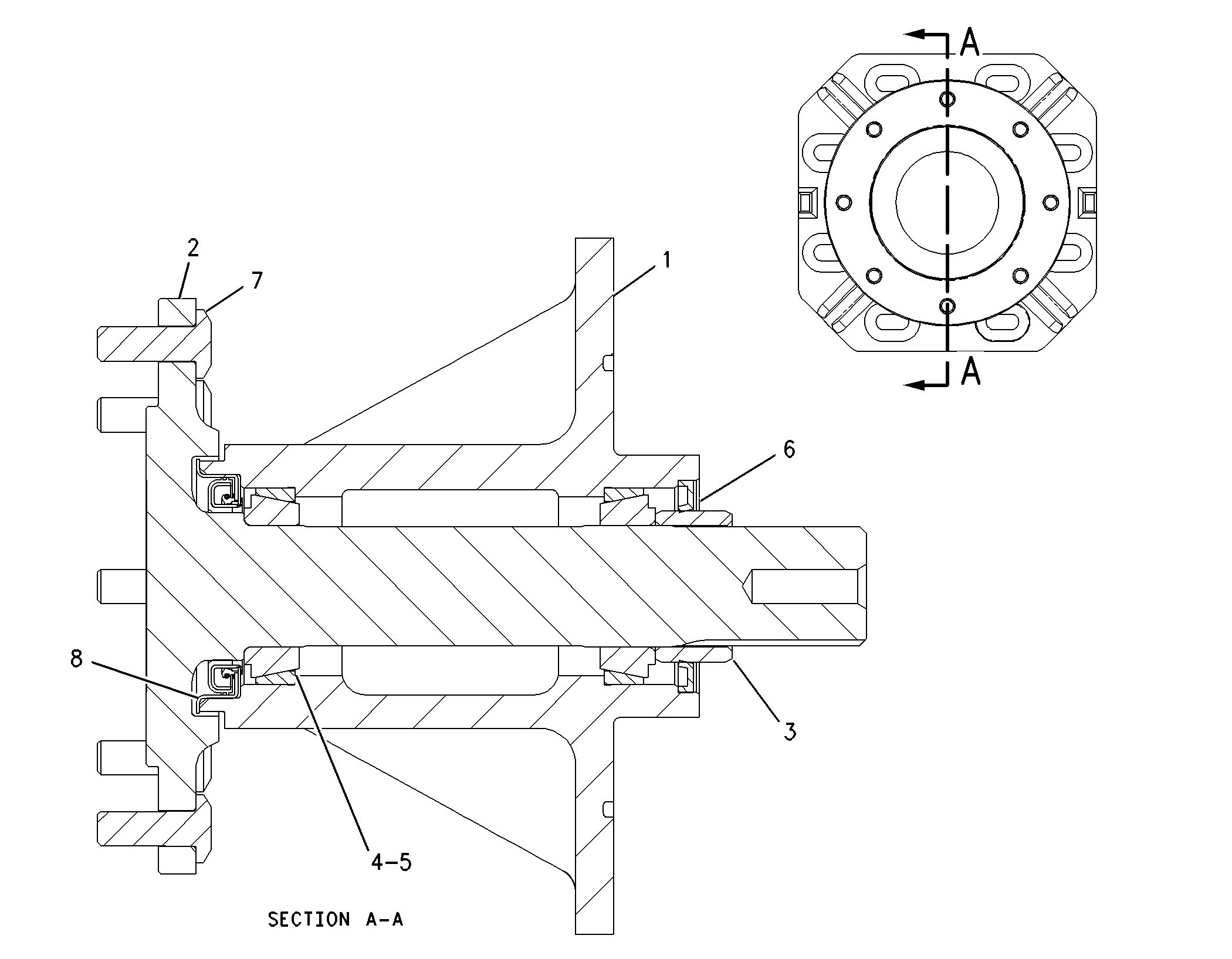 142-8758: Axle Assembly