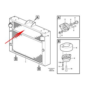 Charge Air Cooler 11110694 VOE11110694 For Volvo Wheel Loader L220E L220F L150E L180E L180F L180F HL L150F