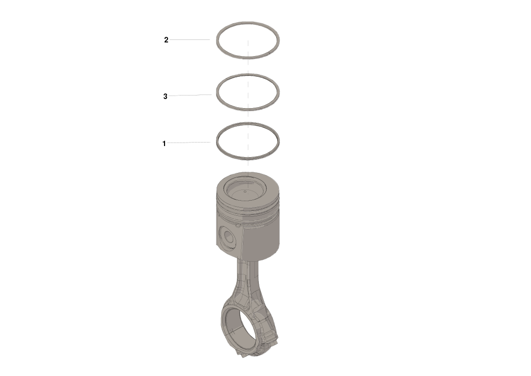 3802951 KIT,PISTON RING