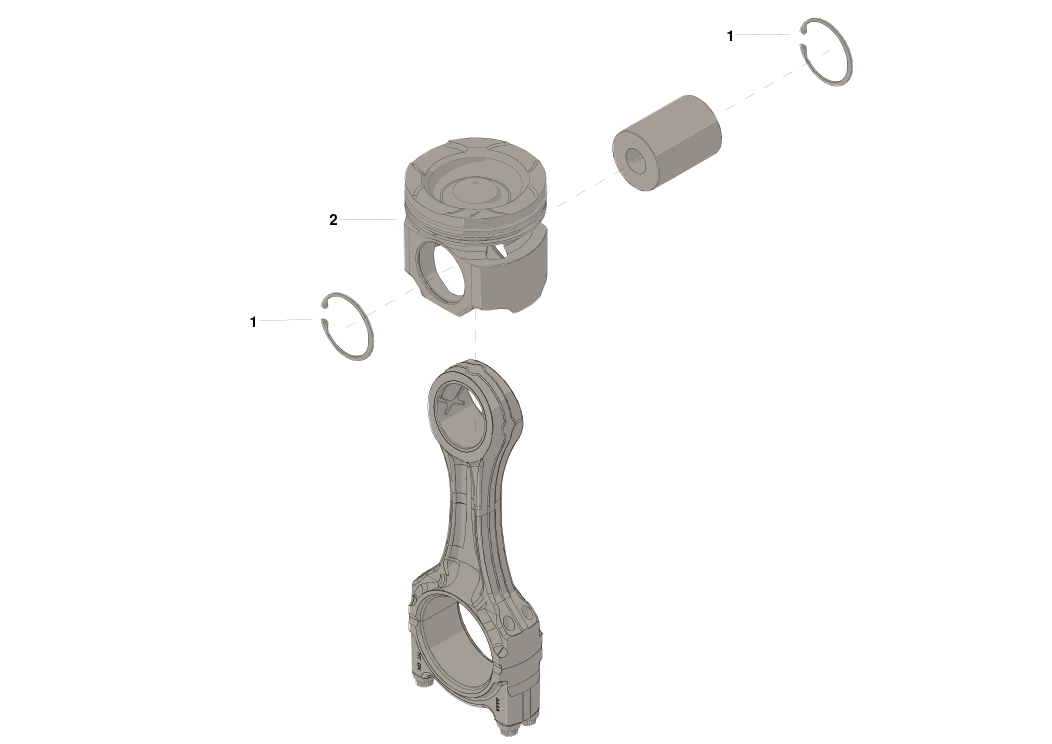 3804424 KIT,ENGINE PISTON