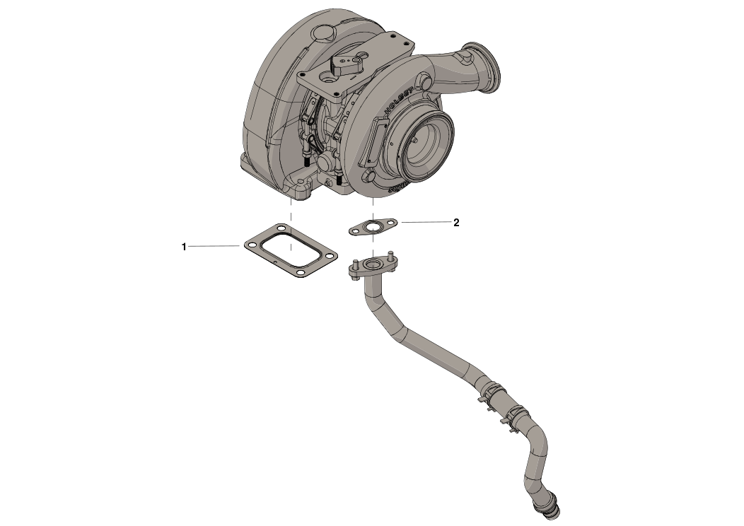 3804502RX TURBOCHARGER,HT60