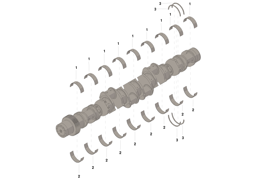 4024795 SET,MAIN BEARING