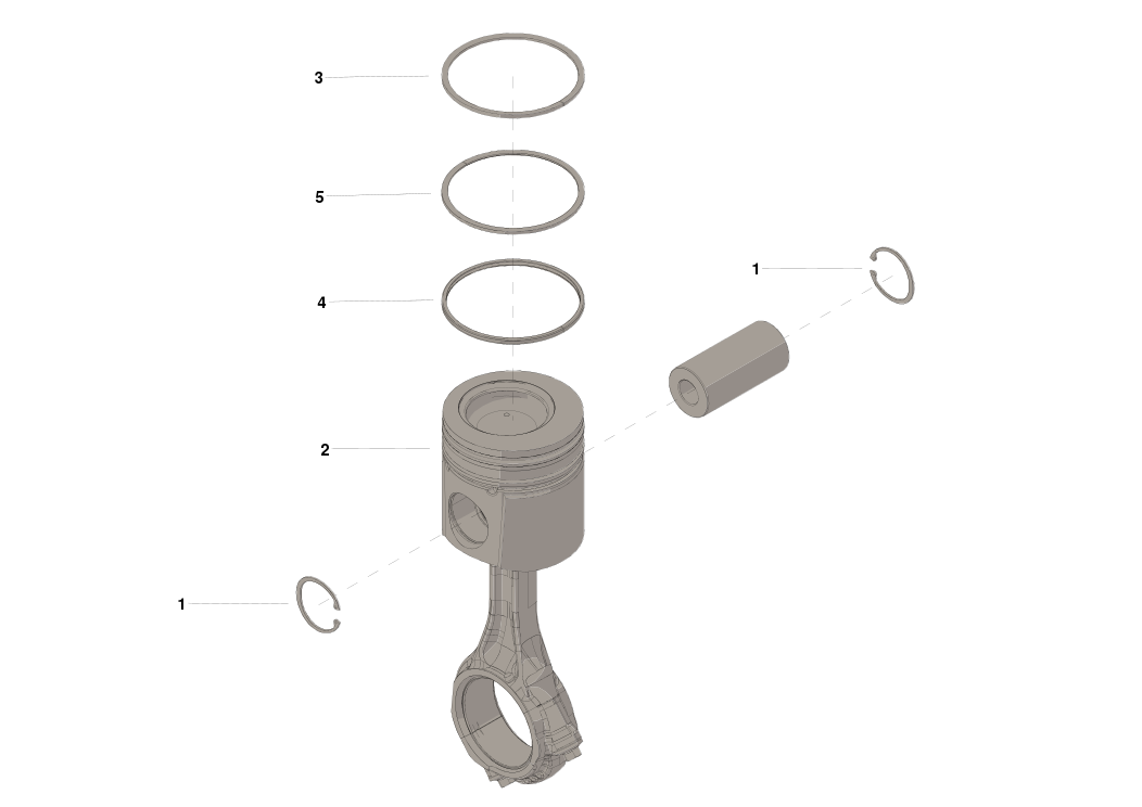 4089621 KIT,ENGINE PISTON