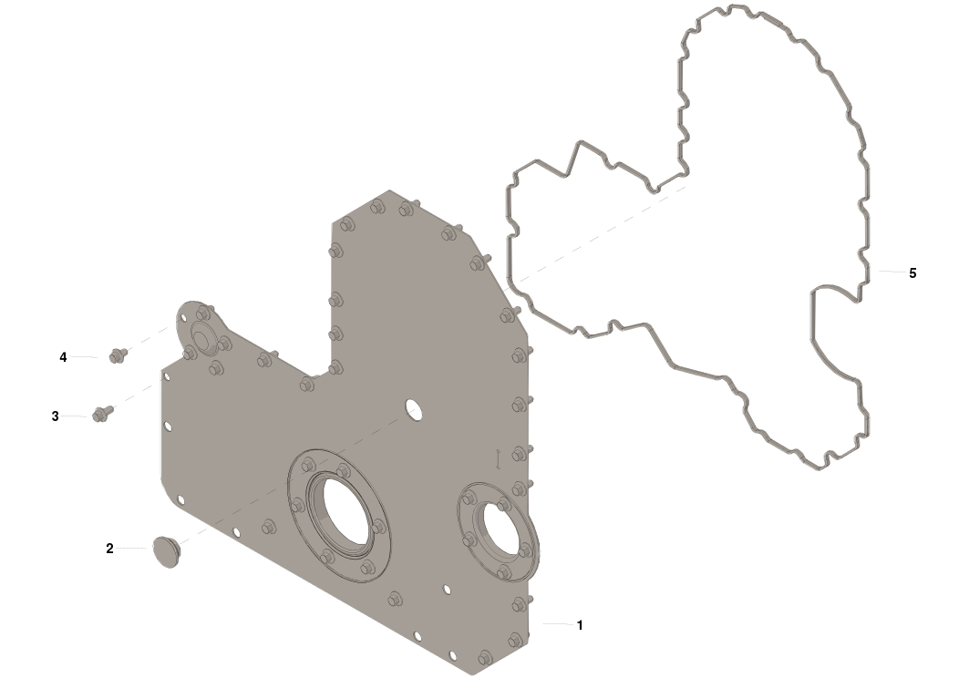 4089996 KIT,GEAR COVER