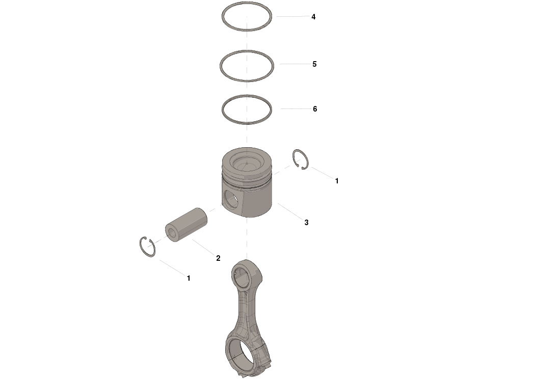 4376243 KIT,ENGINE PISTON