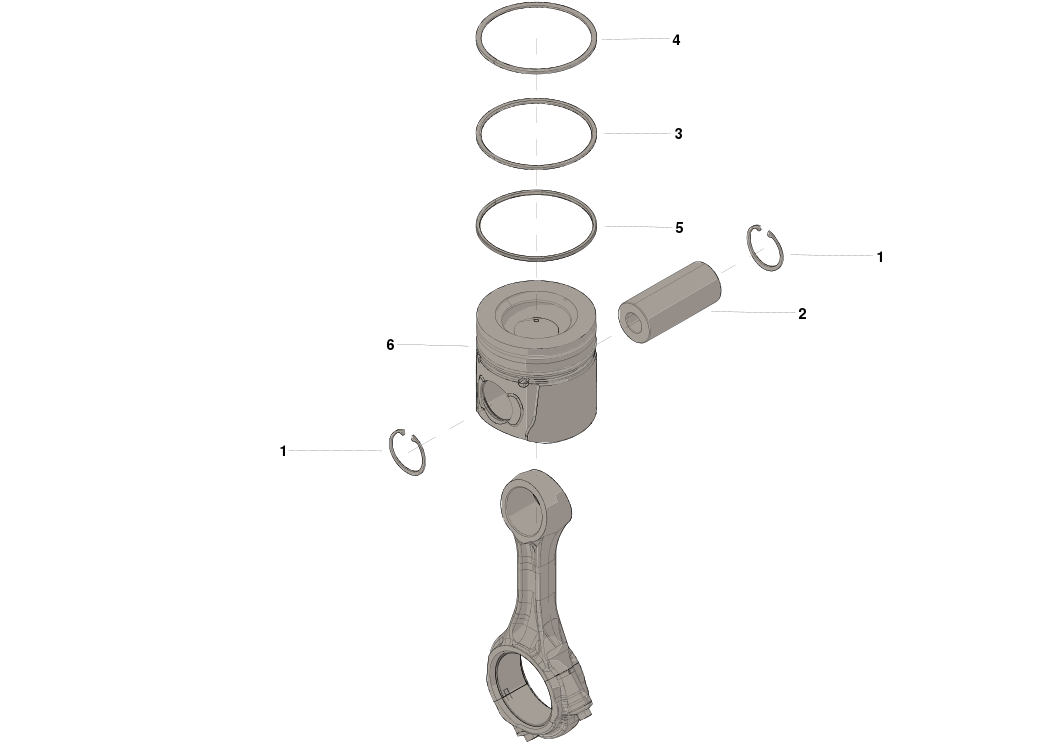 4376349 KIT,ENGINE PISTON