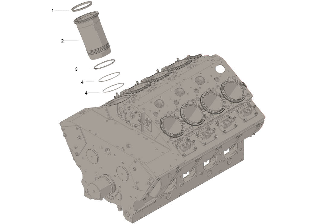 4955432 KIT,CYLINDER LINER