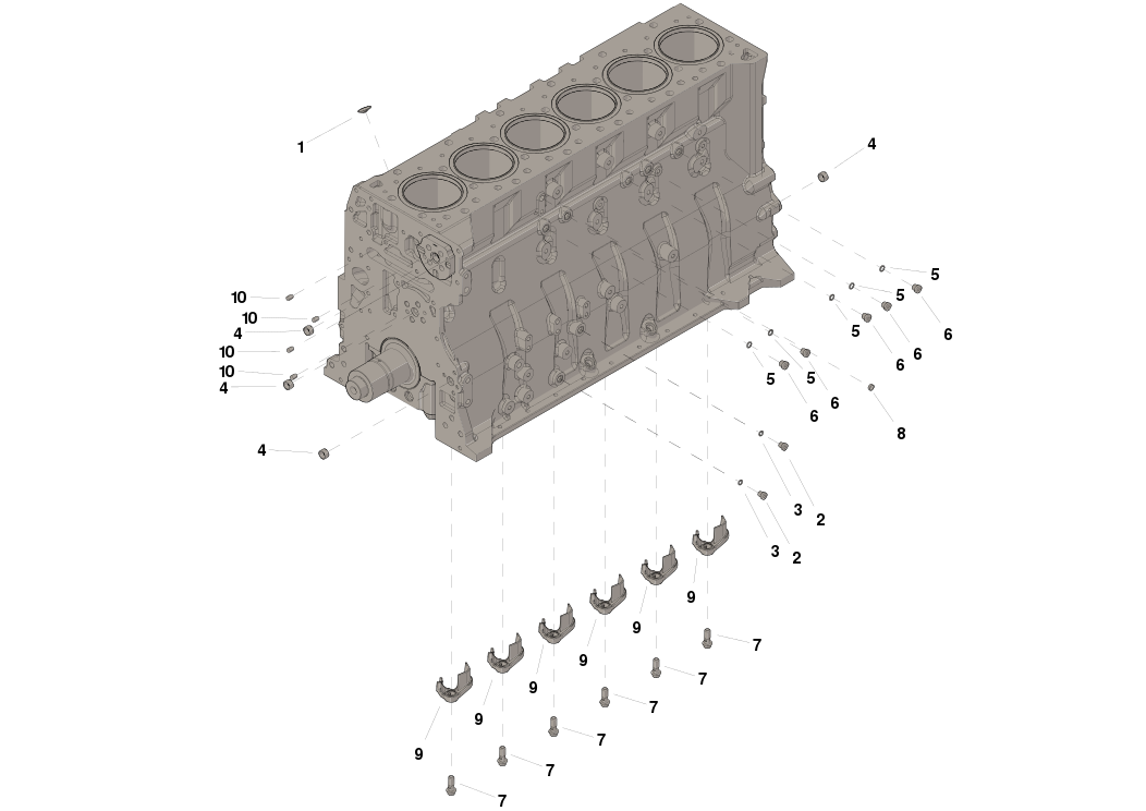 4955501 KIT,CYL BLOCK HARDWARE