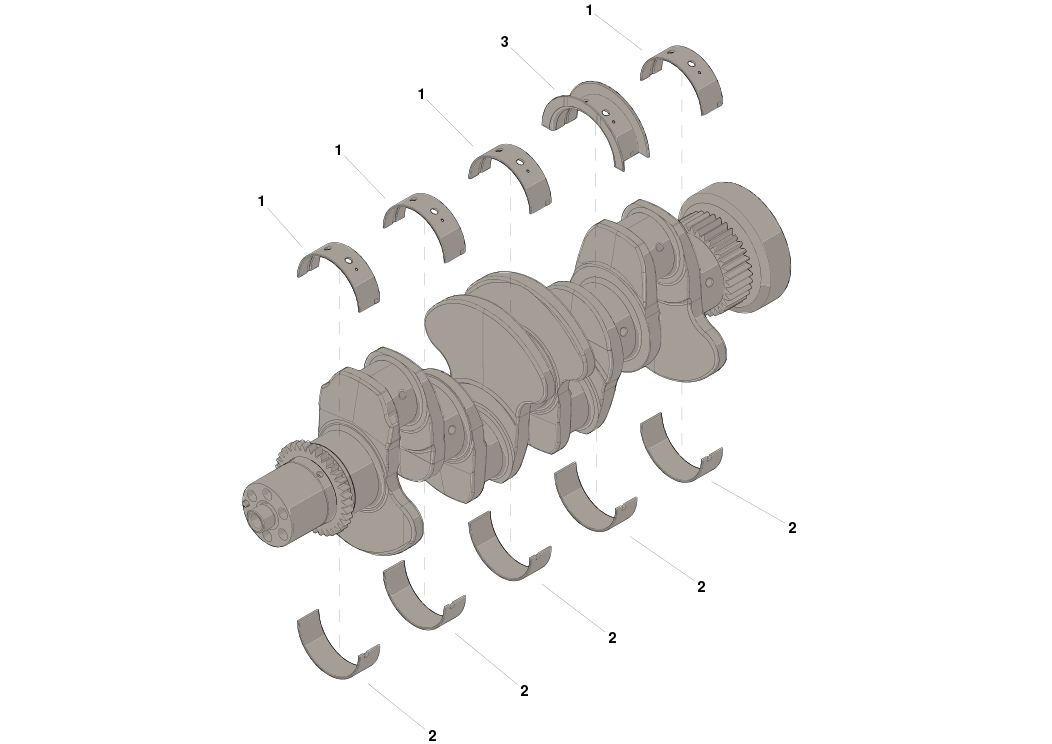4955856 SET,MAIN BEARING