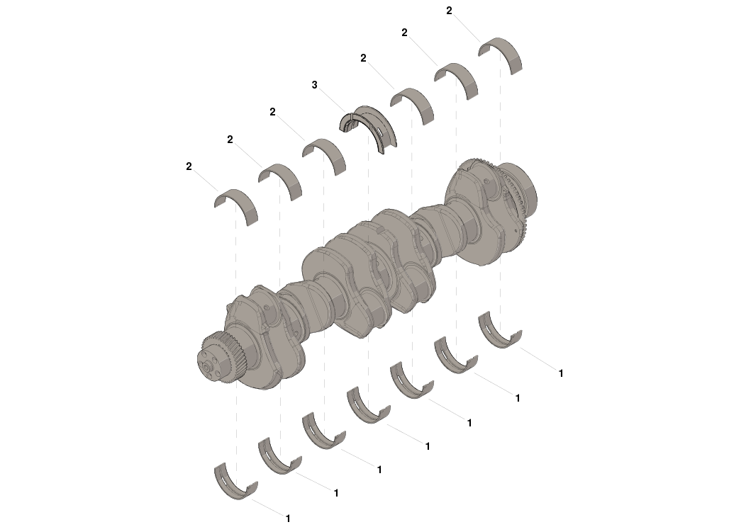 G3945917 MAIN BEARING KIT